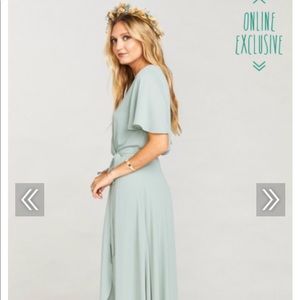 Show Me Your Mumu Silver Sage Crisp - Sophia Wrap